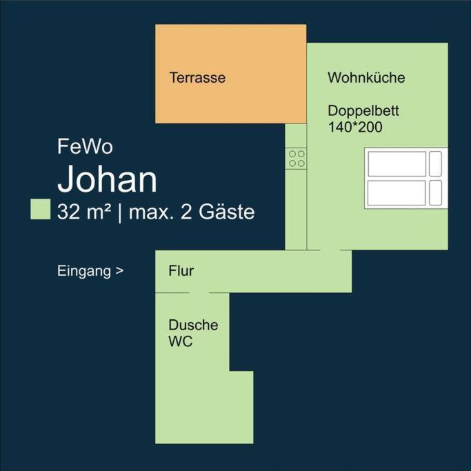 Fewo Johan - Ideal Fuer 1-2 Personen, Eigene Terrasse Hamm  Dış mekan fotoğraf